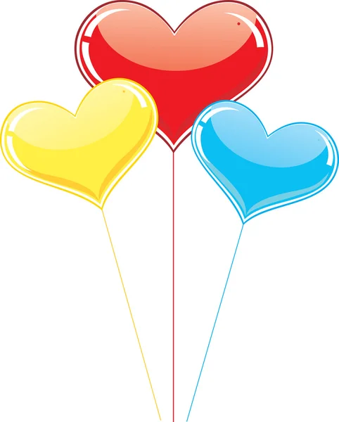 Τρεις ανυσματικές μπαλόνια — Διανυσματικό Αρχείο