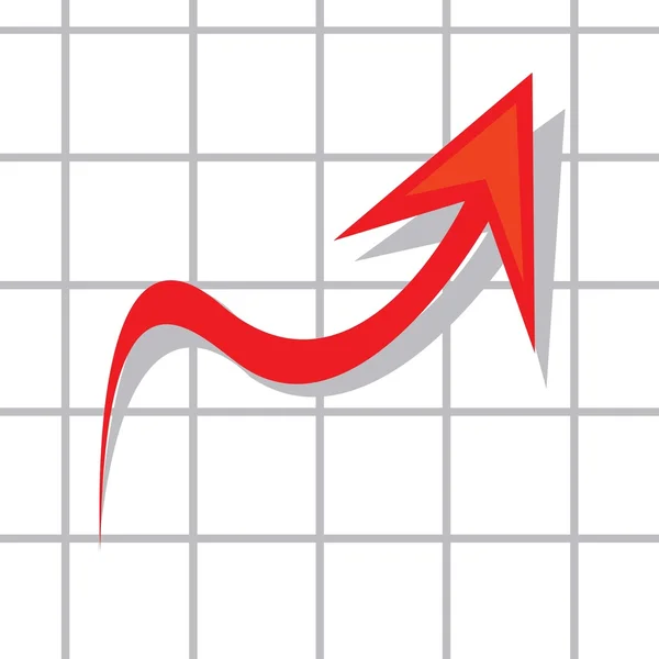 Векторний бізнес-графік, що показує прибутки та прибутки . — стоковий вектор