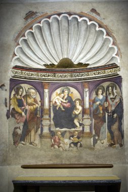 Aosta - Fresco in the Cathedral clipart