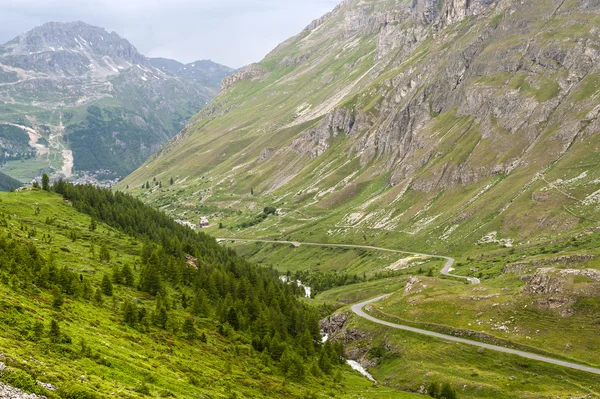 Col de l'iseran (franska Alperna), på sommaren — Stockfoto