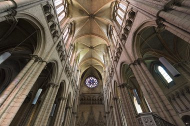 Lyon (France) - Cathedral interior clipart