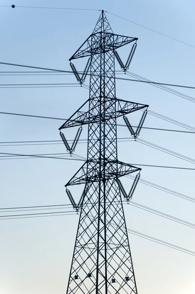 stock image Power line: a pylon