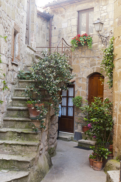 Pitigliano (Grosseto, Tuscany, Italy), old typical house