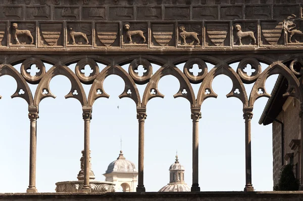 Viterbo, Pałac papieży — Zdjęcie stockowe
