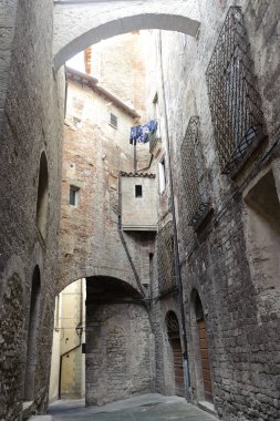 Old street of Todi clipart