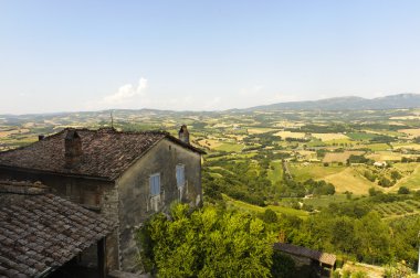 Landscape in Umbria near Todi clipart