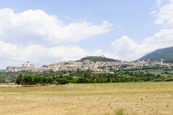 Ассизи, панорамный вид — стоковое фото
