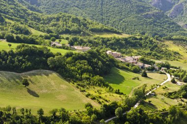 umbria ve dağ köyü