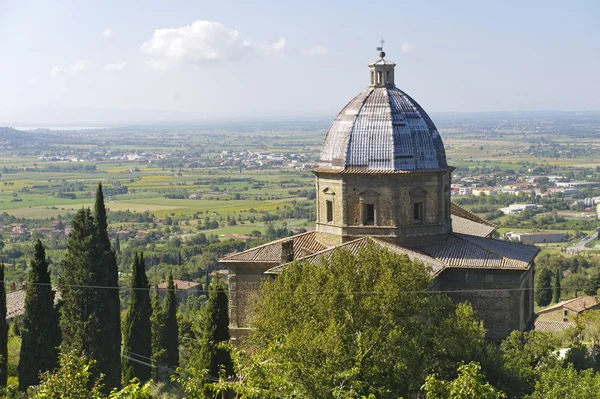 stock image Cortona, historic church