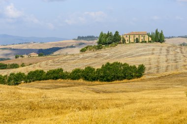 Farm in Val d'Orcia (Tuscany) clipart