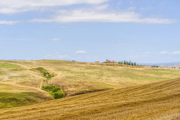Landschap in Val d'Orcia (Toscane) — Stockfoto
