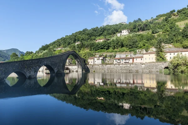 stock image Ponte della Maddalena (Lucca, Tuscany)