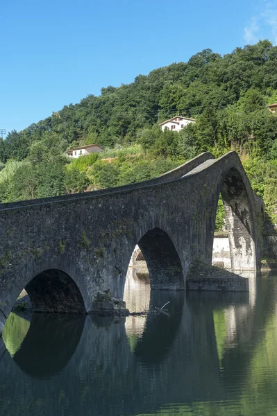 Ponte della maddalena (lucca, Toskania) — Zdjęcie stockowe