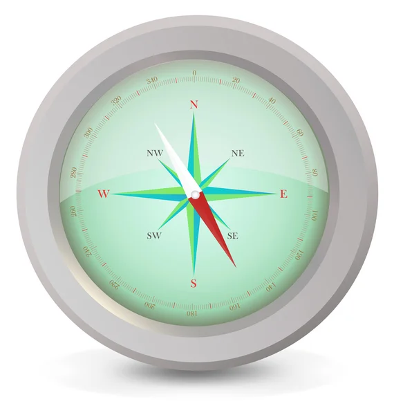 stock vector Metal compass