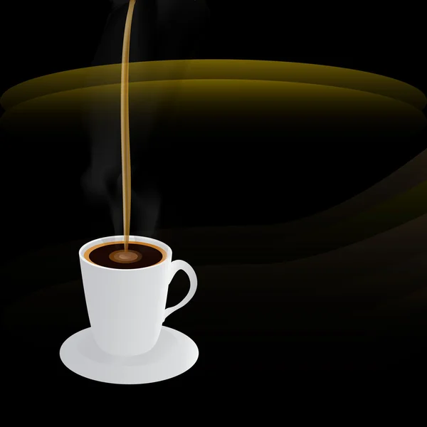 Una tazza di caffè — Vettoriale Stock