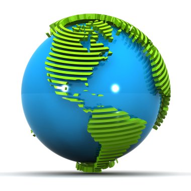 America Globe Concept clipart