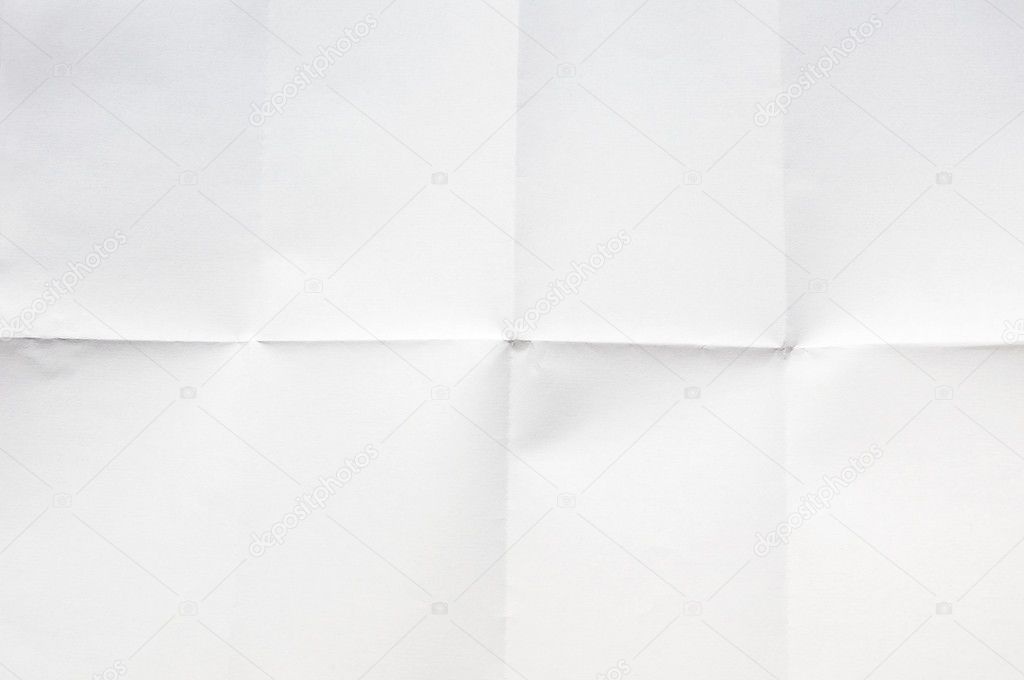 Blank Unfolded Used Paper