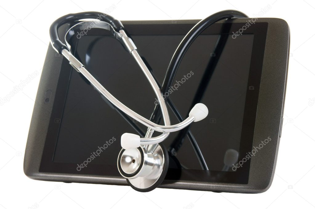 Tablet Pc and Stethoscope