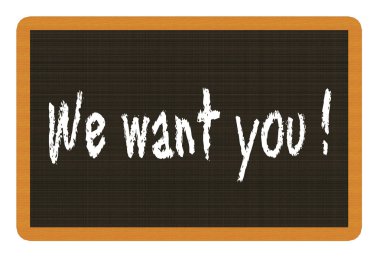 We want you ! clipart