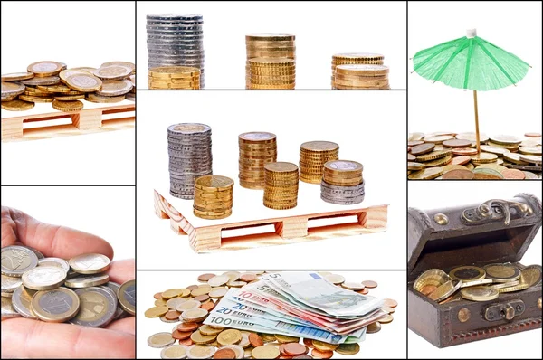 Collage di denaro — Foto Stock