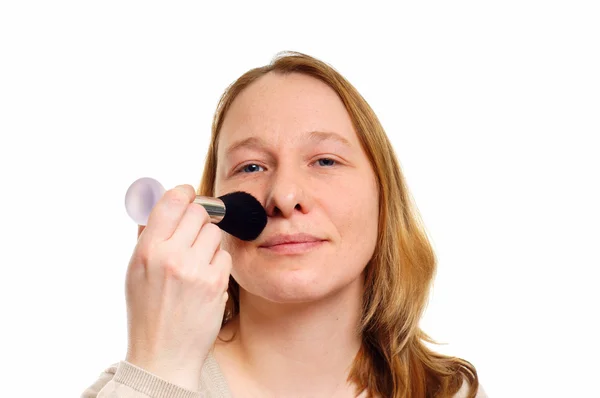 Ung kvinna med make-up — Stockfoto