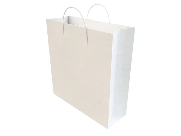 Fehér bevásárló táska Stock Fotó