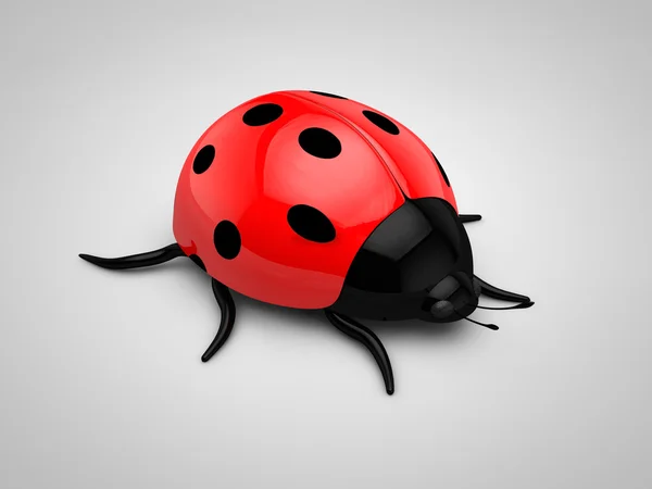 3D ladybird Royaltyfria Stockfoton