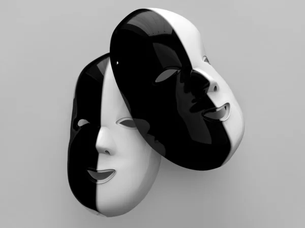 2 máscaras Imagen de archivo