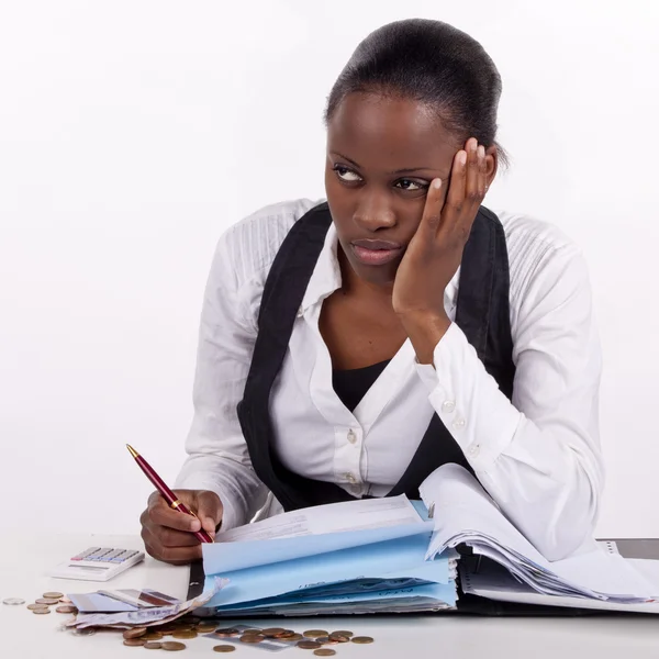 Joven trabajador de oficina de Sudáfrica — Foto de Stock