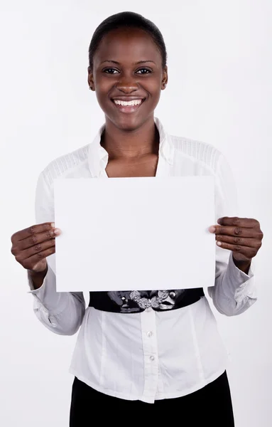 Wunderschöne südafrikanische Copyspace-Frau — Stockfoto