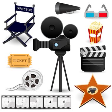 Cinema Movie Icons clipart