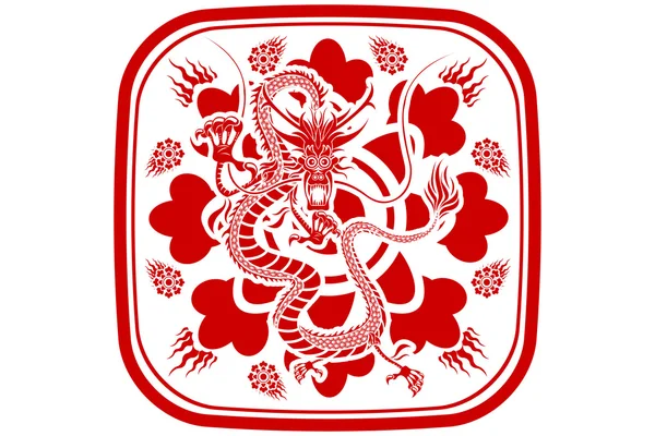 Dragon chinois Nouvel An — Image vectorielle