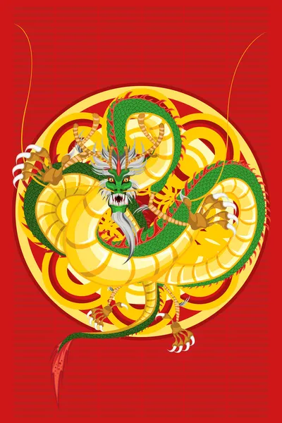 Capodanno drago cinese — Vettoriale Stock