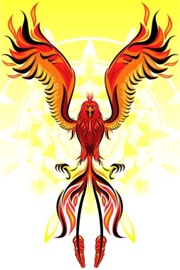 Phoenix Flame Bird clipart