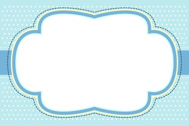 Ornate Blue Bubble Frame clipart