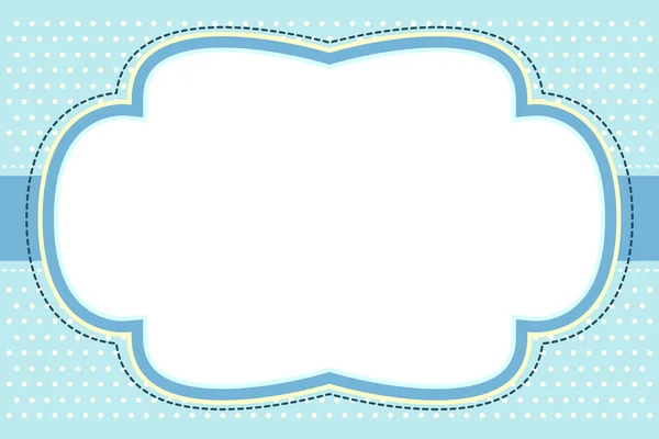 Прикрашена синя бульбашка рамка Ліцензійні Стокові Ілюстрації