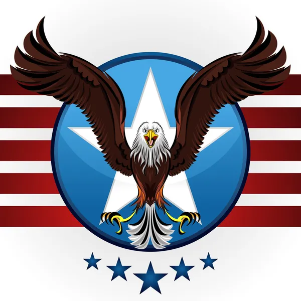 American Bald Eagle — Stock Vector