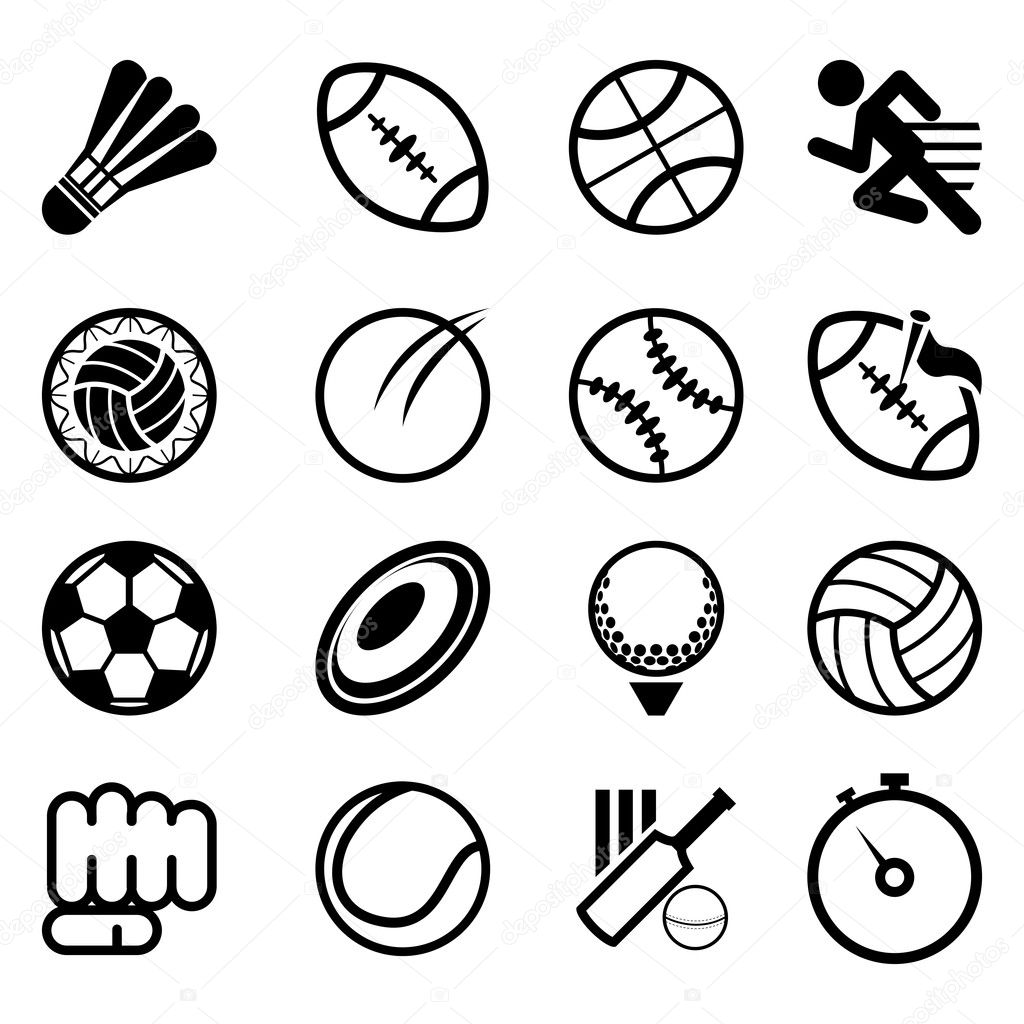Multi sport icon set Royalty Free Vector Image