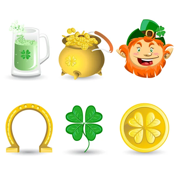 Saint Patrick Day Icons — Stockvector