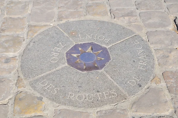 Paving Stone Indicating Point Zero Roads France All Distances Measured ...