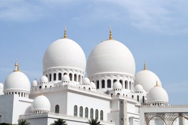 Grand mosque in Abu Dhabi,united Arab Emirates clipart