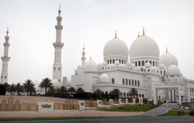 Sheikh Zayed mosque at Abu Dhabi,United Arab Emirates clipart