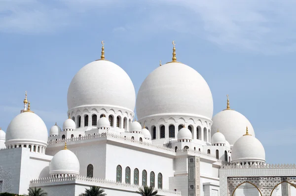 Grote moskee in abu dhabi, Verenigde Arabische Emiraten — Stockfoto