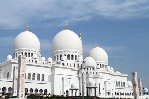 Schejk zayed-moskén på abu dhabi, Förenade Arabemiraten Royaltyfria Stockfoton