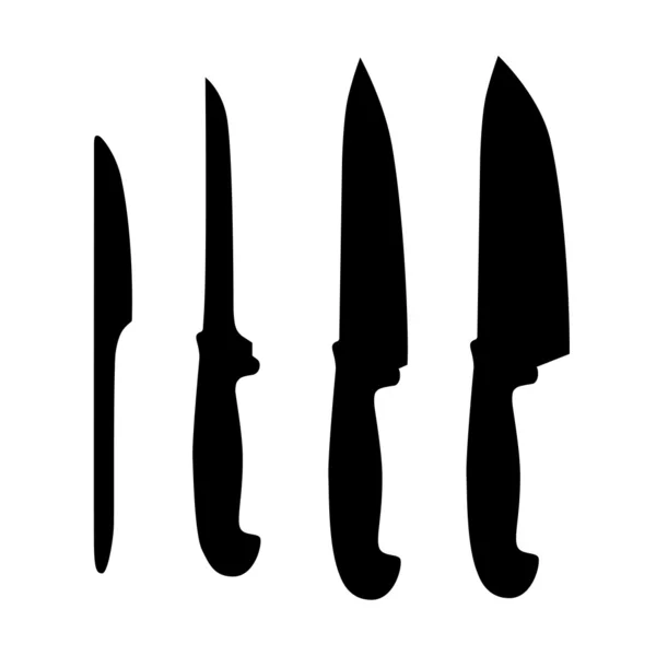 Juego de cuchillos de mesa — Vector de stock