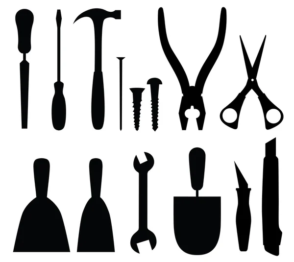 stock vector Set of tools, abstract vector illustration