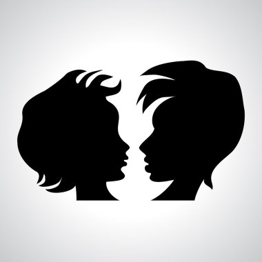 kadın ve erkek profilleri