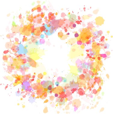 Abstract watercolor blobs background clipart