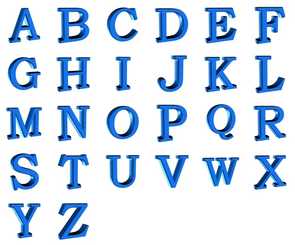 3d alphabet — Stock Photo, Image
