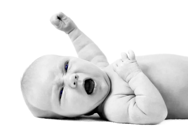 Neugeborenes Baby auf hellem Hintergrund — Stockfoto